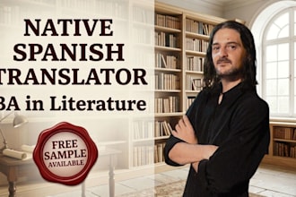 provide literary translation for your fiction novel