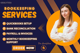 set up, cleanup and reconcile quickbooks online on monthly basis