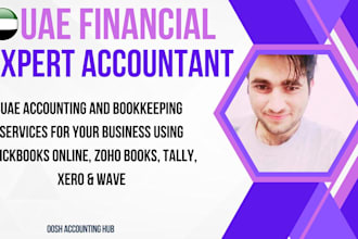 do uae accounting and bookkeeping in quickbooks, zoho books, xero, tally,