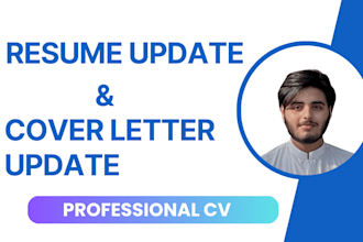 write, edit and update your resume to make it ats compliant and professional