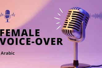 do female arabic voiceover, IVR, documentary, narration