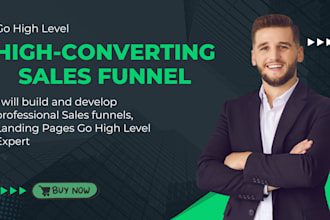 build go high level funnel, landing page, ghl automation