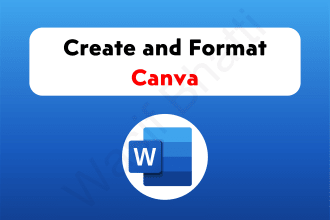 create and format canva design in microsoft ms word document