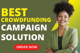 setup and promote your gofundme kickstarter indiegogo crowdfunding campaign