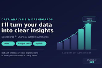 do data analysis and visualization with excel