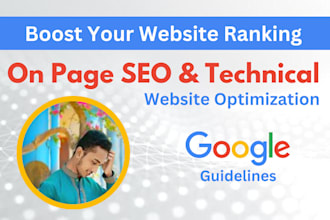 full technical SEO optimization and fix core web vitals