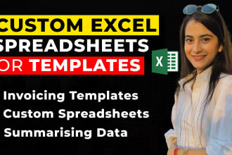 provide well crafted custom excel spreadsheets templates