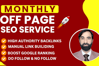 provide monthly off page SEO backlinks with high da DR contextual links