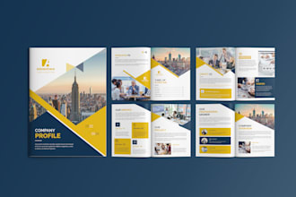 design corporate brochure, company profile, proposal, white paper and booklet