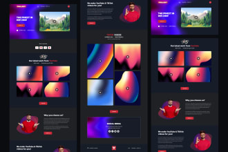 design awesome and creative website or landing page