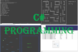 make a gui program in csharp dotnet in windows form or wpf