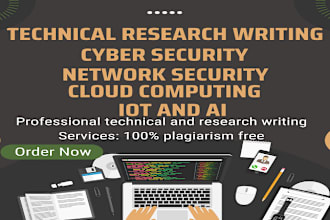 do technical content related to IT and research on cyber, network security, iot