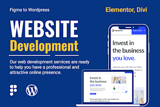 convert figma to wordpress, psd, adobe xd, wordpress developer, elementor