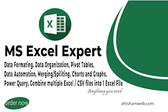 clean, organize, merge and format excel and CSV data