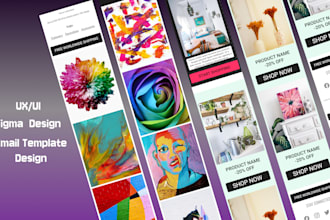 do visually stunning email template design in figma