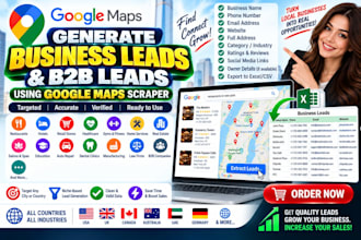 generate business leads and b2b leads using google maps scraper