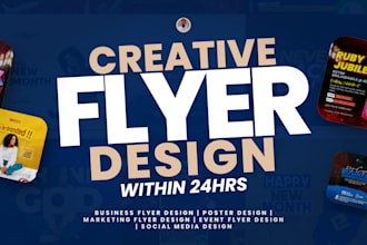 design a professional event or marketing flyer in 24 hours