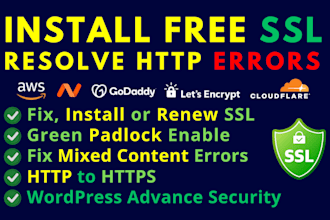 install SSL certificate fix https error on wordpress site with any hosting