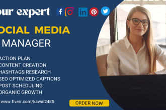 be your instagram manager, social media manager