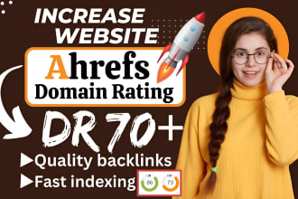 increase domain rating dr70, domain authority da seo backlinks