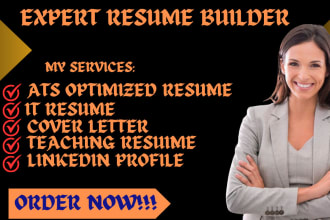 do a job winning resume, teaching resume, IT resume, cover letter, linkedin
