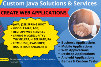 design web application in java, spring boot and thymeleaf