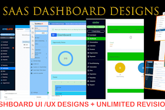 design saas and admin dashboard