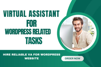 be your wordpress virtual assistant for all wordpress tasks