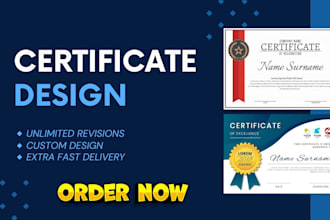 create professional certificate and diploma award