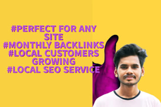 do monthly local SEO and high da link building service