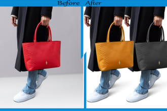 packshot photo color change and color tone adjustment