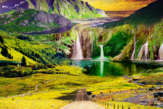 do creative photoshop manipulation, editing and image composition