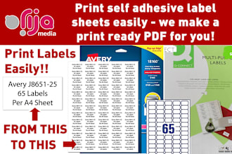 label layout and design for avery etc rectangular or round ready to print pdfs