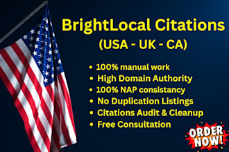 do top USA local citation and brightlocal nap listing