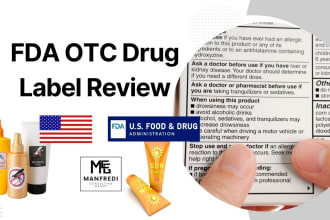 review otc drug label for fda compliance