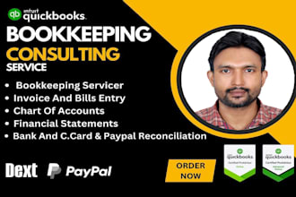 help clean up, set up, bookkeeping, and accounting in quickbooks online