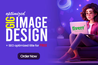 design gig images and thumbnails for your fiverr gig