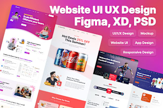 do website ui ux design, figma website design, figma app ui ux, ui ux design