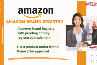 do amazon brand registry with pending or fully registered trademark status