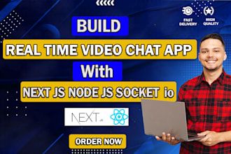 build a real time chat app or video call app using nextjs socketio