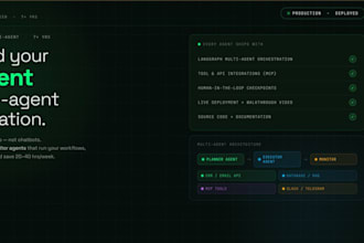 build langgrapgh ai agents, multi agent automation systems