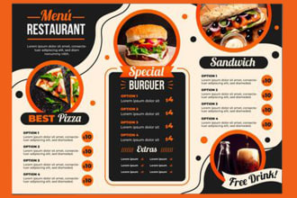 do food flyer, animated menu, animate digital menu, digital menu, menu design