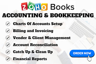 do accounting and bookkeeping on zoho books