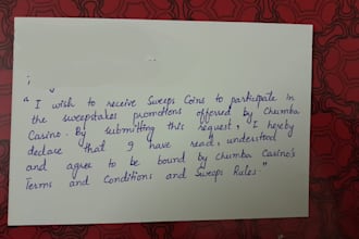 handwriting sweepstakes envelope and cards