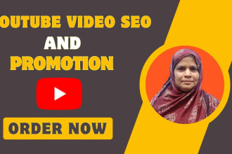 be your youtube SEO expert for you tube video promotion