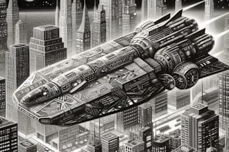 do a concept spaceship or vehicle sketch design