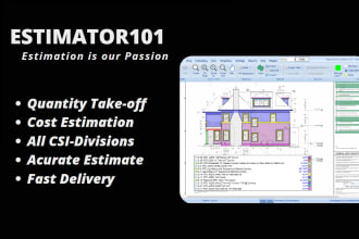 do construction estimation on planswift and bluebeam