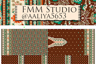 professional seamless textile, pattern and background design
