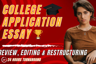edit your college application essay or personal statement