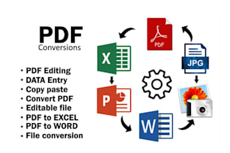convert scanned PDF, images to word, excel, ocr applications, file conversion